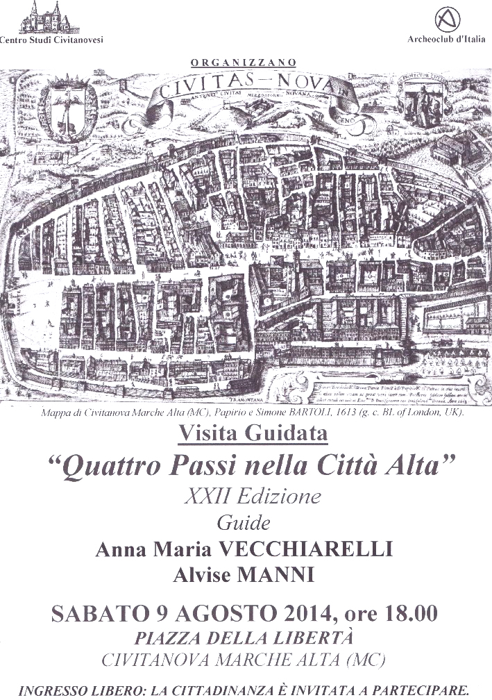 Visita Guidata - Quattro passi nella città alta. Sabato 9 agosto 2014 - Civitanova Marche Alta